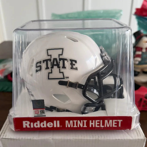 Iowa State Cyclones NCAA Mini Speed Football Helmet White- NCAA Helmets