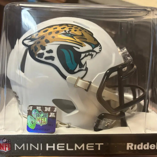 Jacksonville Jaguars NFL Mini Speed Football Helmet 2024 On-Field Alternate Helmets