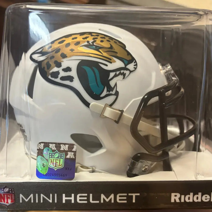 Jacksonville Jaguars NFL Mini Speed Football Helmet 2024 On-Field Alternate Helmets