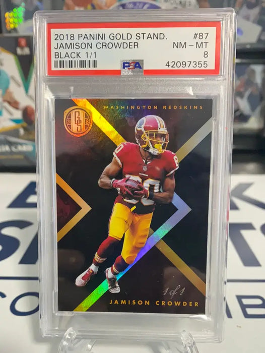 Jamison Crowder 1 of 1 PSA 8 - 2018 Gold Standard Black