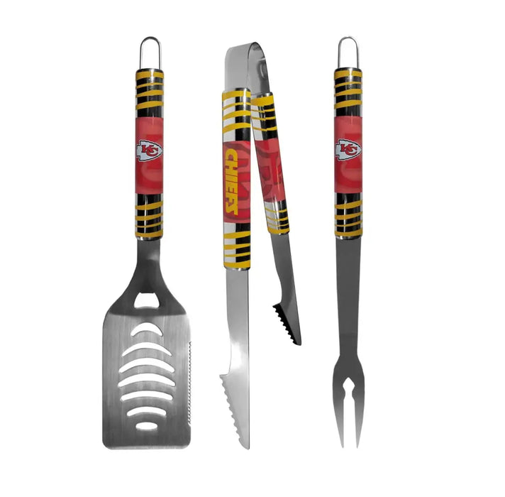 Kansas City Chiefs 3 Pc BBQ Set Grill Set