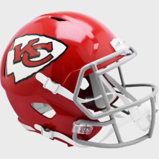 Kansas City Chiefs Full Size 1963 to 1973 Speed Replica Throwback Football Helmet - NFL Helmets