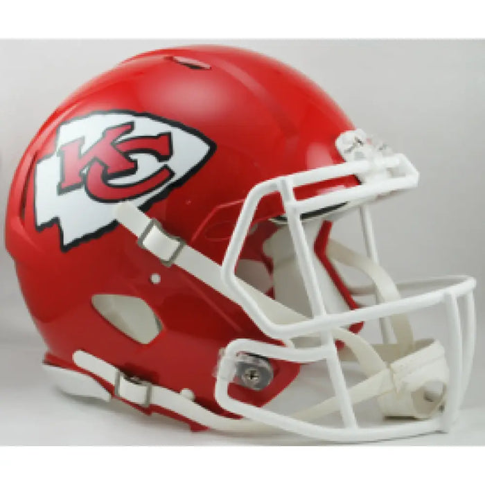 Kansas City Full Size Chiefs Authentic Revolution Speed Football Helmet - NFL Helmets