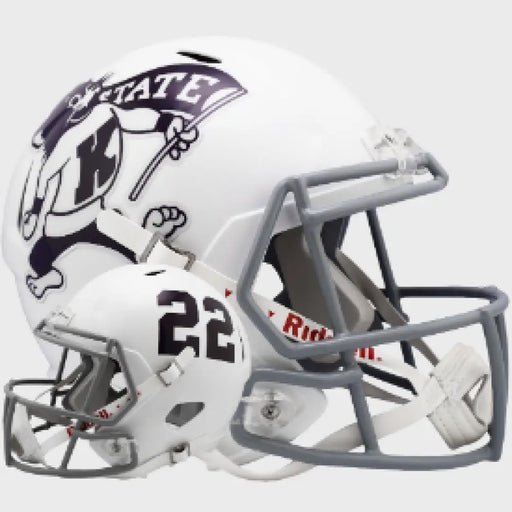 Kansas State Wildcats Full Size Speed Replica Football Helmet Willie Wildcat- NCAA Helmets