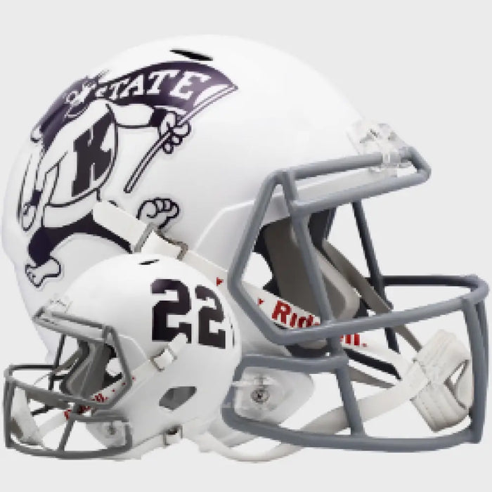 Kansas State Wildcats Full Size Speed Replica Football Helmet Willie Wildcat- NCAA Helmets