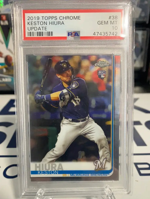 Keston Hiura RC PSA 10 - 2019 Topps Chrome Update