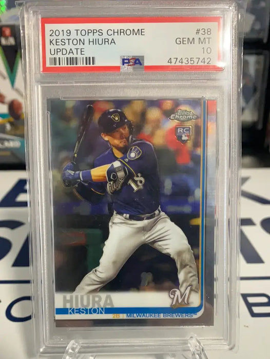 Keston Hiura RC PSA 10 - 2019 Topps Chrome Update