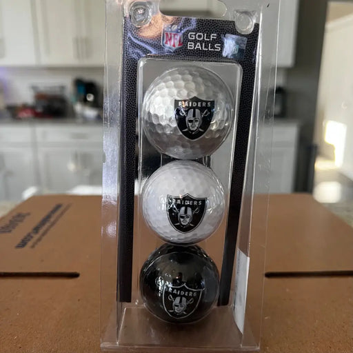 Las Vegas Raiders 3 Pack of Golf Balls Golf Balls