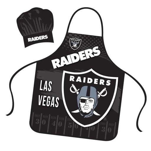 Las Vegas Raiders Chef Hat and Apron Set Apron