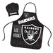 Las Vegas Raiders Chef Hat and Apron Set Apron
