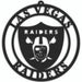 Las Vegas Raiders Sign Door Hanger 16 Inch Sports Collectibles