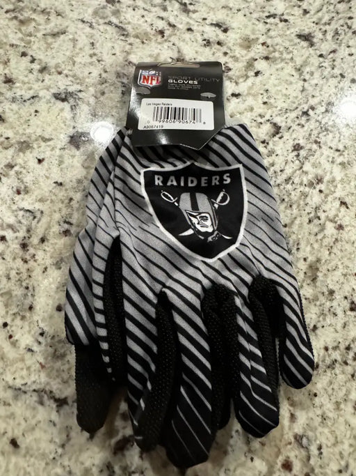 Las Vegas Raiders Two Tone Adult Size Gloves Gloves
