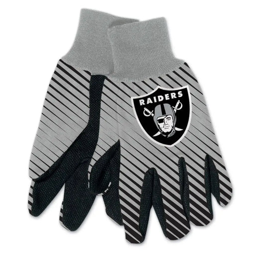Las Vegas Raiders Two Tone Adult Size Gloves Gloves