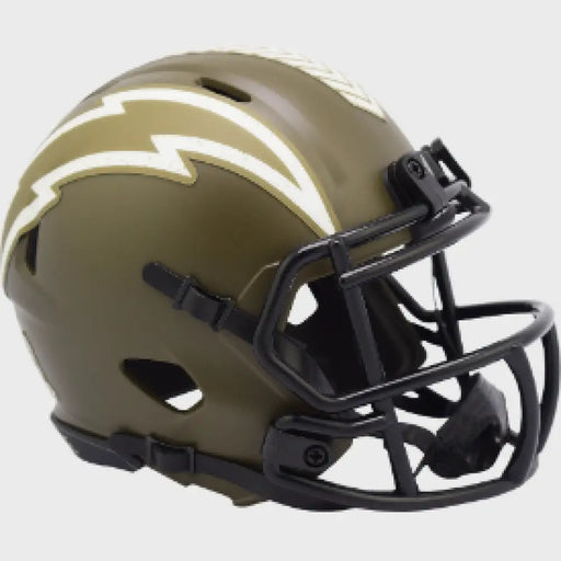 Los Angeles Chargers SALUTE TO SERVICE Mini Speed Football Helmet - NFL Helmets