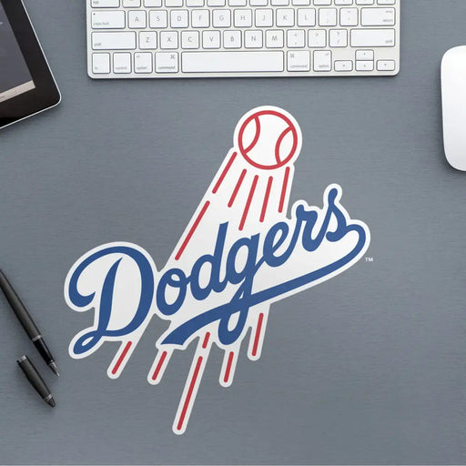 Los Angeles Dodgers - RealBig Logo Collection - Official MLB - Reusable Vinyl Wall Decals SMALL (11’’W x 12’’H) Vinyl