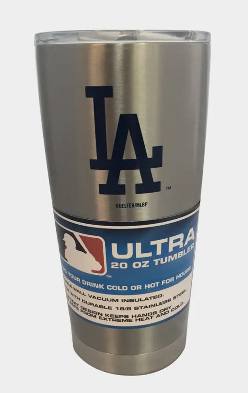 Los Angeles Dodgers Travel Tumbler 20oz Ultra Silver Tumbler