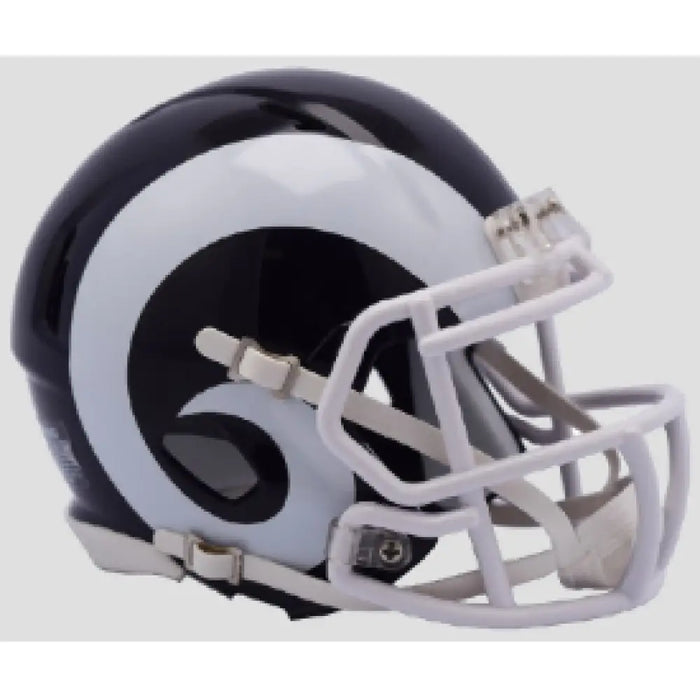 Los Angeles Rams NFL Mini Speed Football Helmet White Horn Helmets