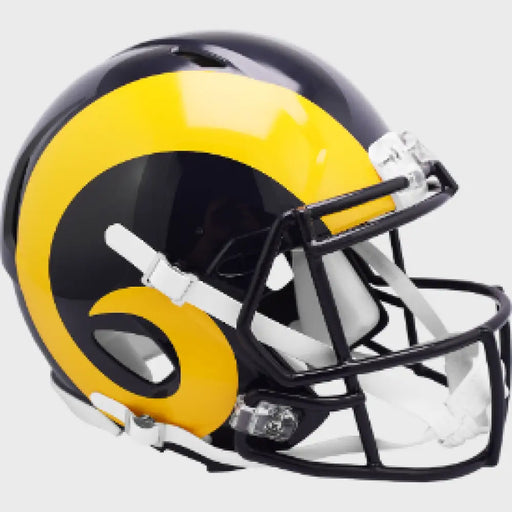 Los Angeles (St. Louis) Rams Full Size Authentic 1981 to 1999 Speed Throwback Football Helmet - NFL Helmets