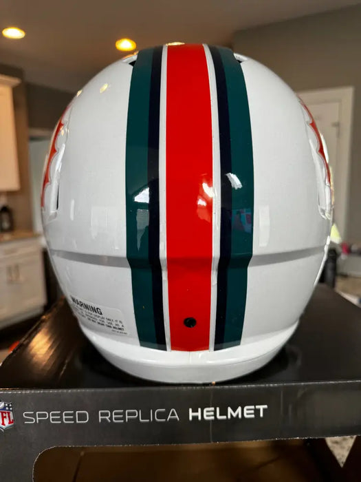 Miami Dolphins Full Size 1996 to 2012 Speed Replica Throwback Helmet - NFL Helmets