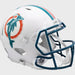 Miami Dolphins Full Size Authentic 1980 to 1996 Speed Throwback Football Helmet - NFL Helmets