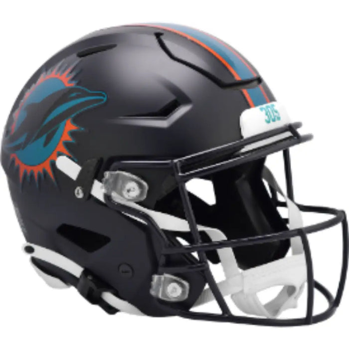 Miami Dolphins Full Size Authentic SpeedFlex Football Helmet 2025 Rivalries - NFL Helmets
