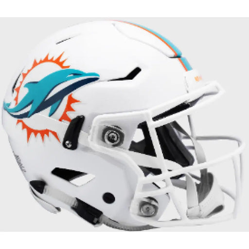 Miami Dolphins Full Size Authentic SpeedFlex Helmet - NFL Helmets