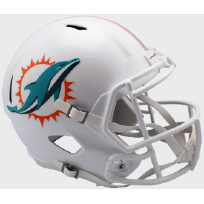 Miami Dolphins Full Size Speed Replica Football Helmet - NFL Helmets