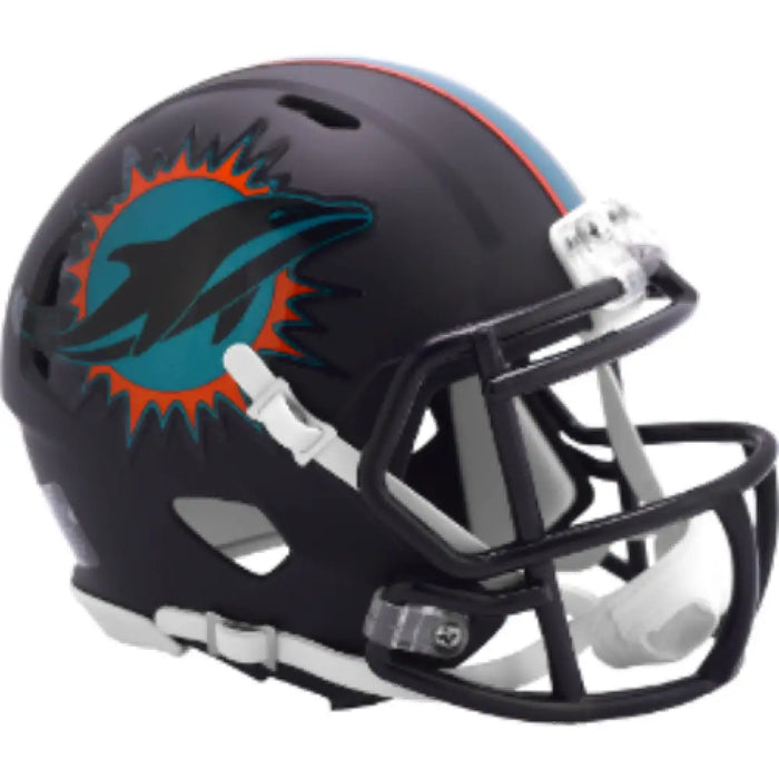 Miami Dolphins NFL Mini Speed Football Helmet 2025 Rivalries Helmets