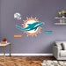 Miami Dolphins - RealBig Logo Collection - Official NFL - Reusable Vinyl Wall Decals Vinyl Die-Cut Logo