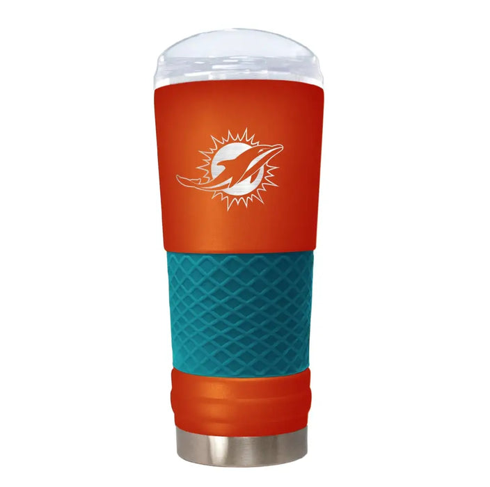 Miami Dolphins ’The Draft’ 24 oz. Stainless Steel Travel Tumbler Drinkware - Travel Mugs