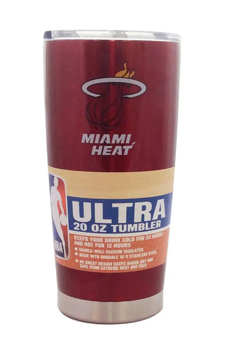 Miami Heat Travel Tumbler 20oz Ultra Red Tumbler