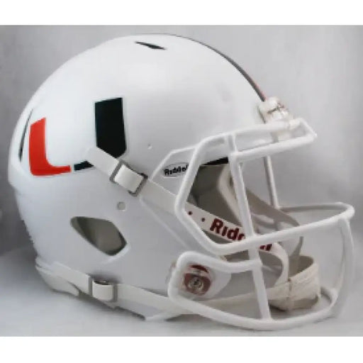 Miami Hurricanes Full Size Authentic Speed Football Helmet - NCAA Helmets