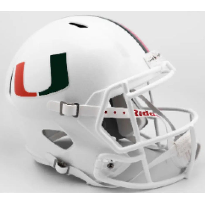 Miami Hurricanes Full Size Speed Replica Football Helmet- NCAA Helmets