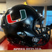 Miami Hurricanes Full Size Speed Replica Football Helmet Nights Alt- NCAA Helmets