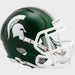 Michigan State Spartans NCAA Mini Speed Football Helmet 2023 Satin Green - NCAA Helmets