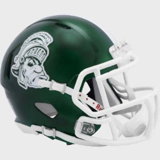 Michigan State Spartans NCAA Mini Speed Football Helmet Gruff Sparty - NCAA Helmets