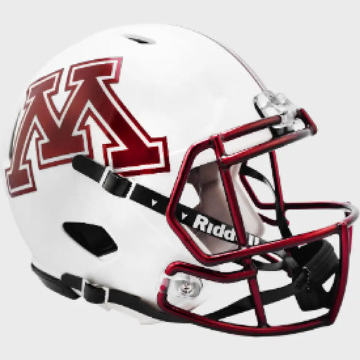 Minnesota Golden Gophers NCAA Mini Speed Football Helmet Chrome Decal - NCAA Helmets