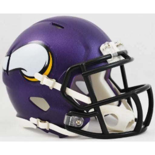 Minnesota Vikings NFL Mini Speed Football Helmet Satin Purple Helmets