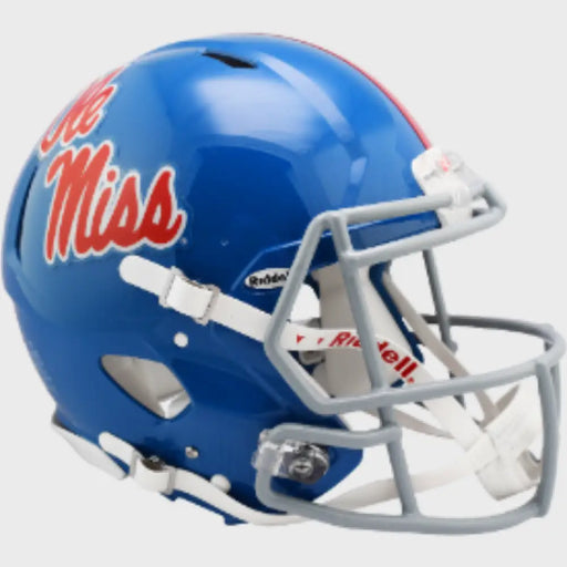 Mississippi (Ole Miss) Rebels Full Size Authentic Speed Football Helmet Powder Blue - NCAA Helmets