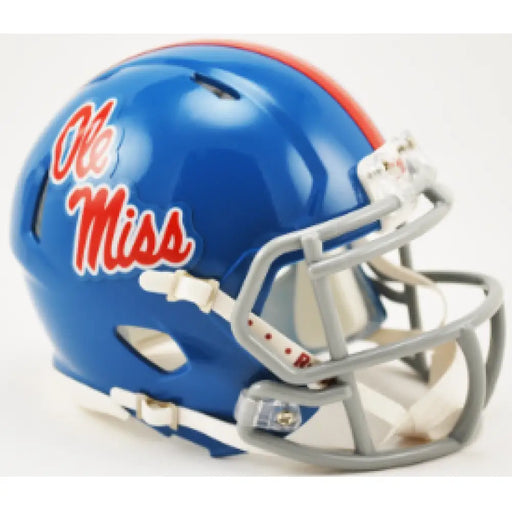 Mississippi (Ole Miss) Rebels NCAA Mini Speed Football Helmet Powder Blue - NCAA Helmets