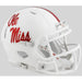 Mississippi (Ole Miss) Rebels NCAA Mini Speed Football White Helmet - NCAA Helmets