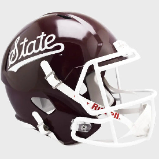 Mississippi State Bulldogs Full Size Speed Replica Football Helmet Script- NCAA Helmets