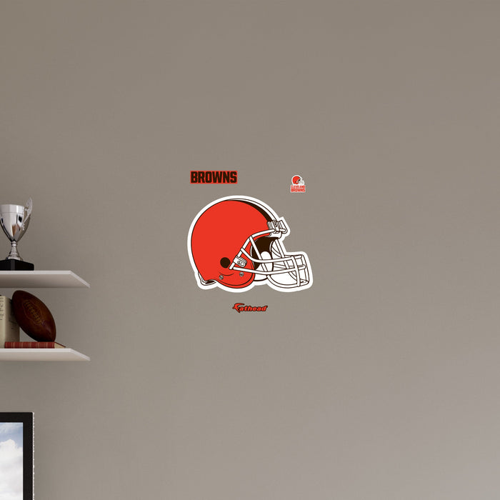 Cleveland Browns - RealBig Logo Collection - Official NFL - Reusable Vinyl Wall Decals