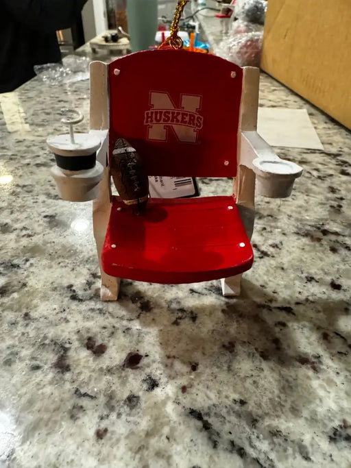 Nebraska Cornhuskers Ornament Stadium Chair Design Ornaments