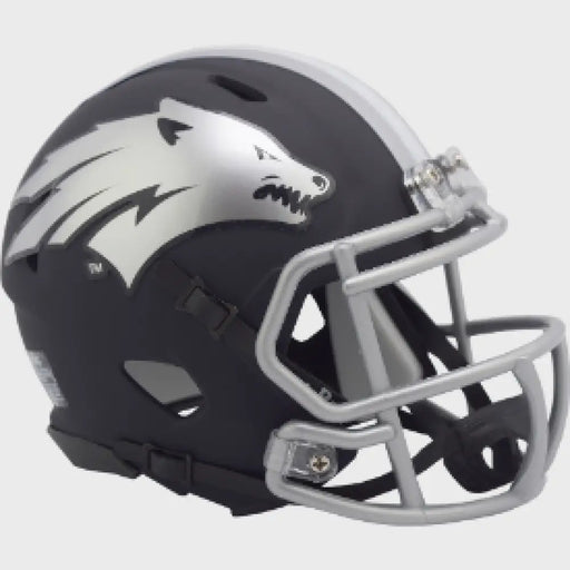 Nevada Wolfpack NCAA Mini Speed Football Helmet Matte Navy - NCAA Helmets