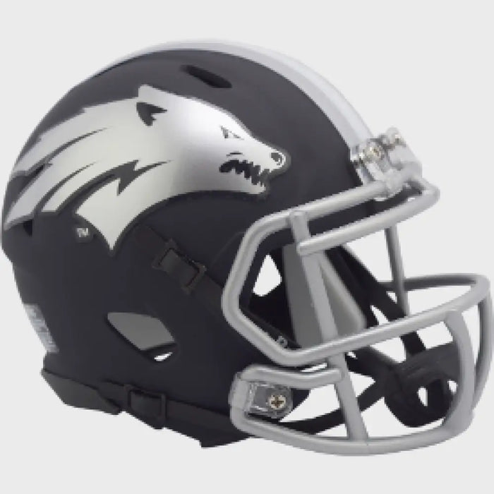 Nevada Wolfpack NCAA Mini Speed Football Helmet Matte Navy - NCAA Helmets