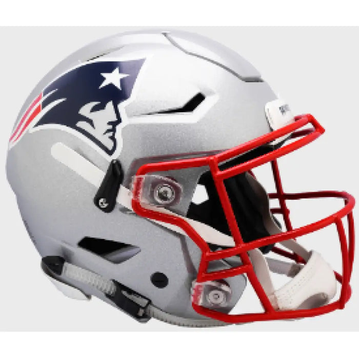 New England Patriots Full Size Authentic Revolution Speedflex Football Helmet - NFL Helmets