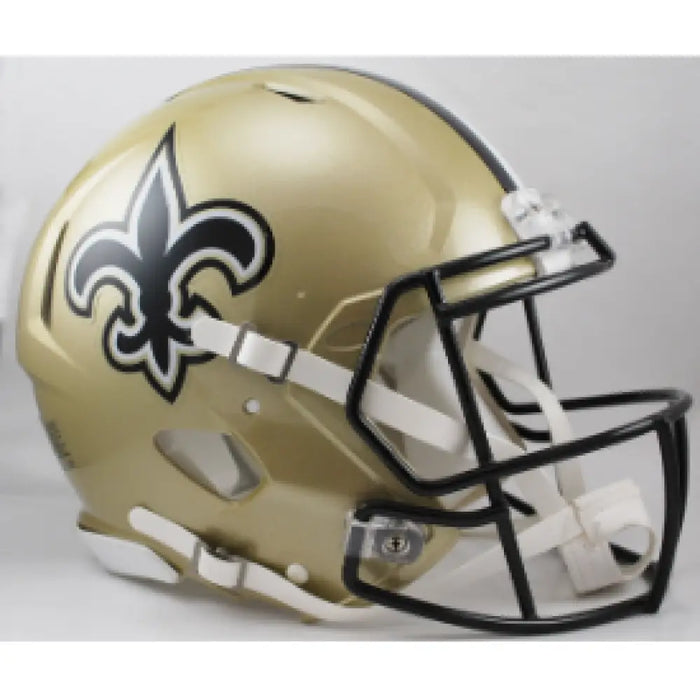 New Orleans Saints Full Size Authentic Speed Football Helmet - NFL Helmets