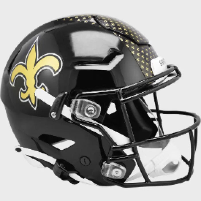 New Orleans Saints Full Size Authentic SpeedFlex Football Helmet 2022 Alternate - NFL Helmets