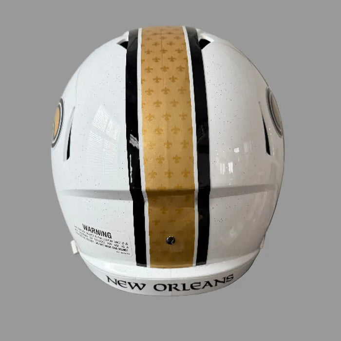 New Orleans Saints Full Size Speed Replica Football Helmet 2025 Alternate On-Field - NFL Helmets